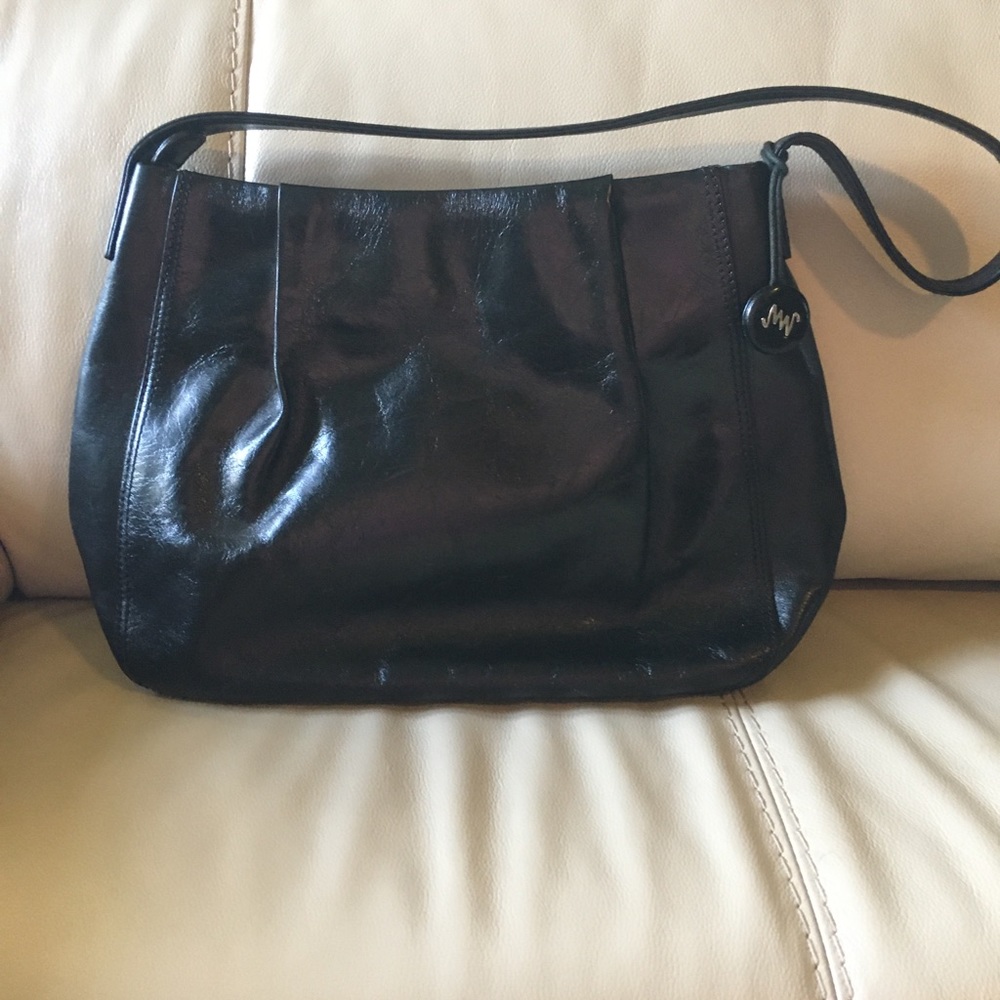 Vintage Monsac Original leather black purse